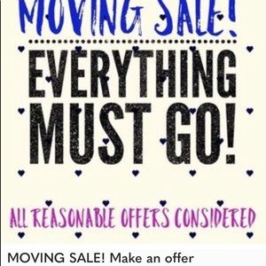 Moving again! Make your best offer first come first serve